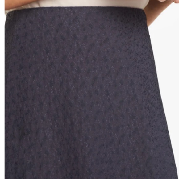 MM LaFleur The Makeba Vine Jacquard Gray A-Line Skirt NWT - Picture 3 of 9